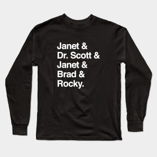 The Rocky Horror - Janet & Dr. Scott & Janet & Brad & Rocky Long Sleeve T-Shirt